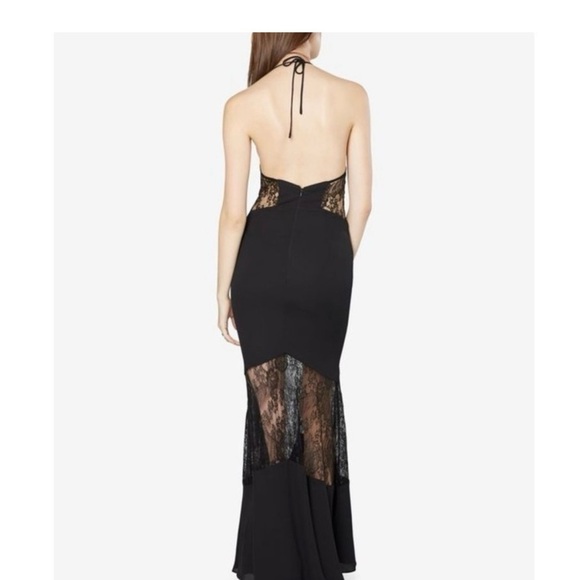 Fame and Partners Black Lace Panel Maxi Dress - Picture 3 of 7